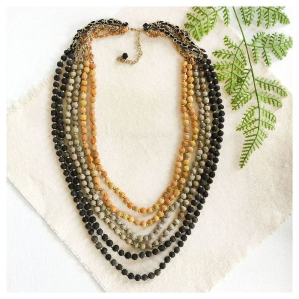 Kantha Midnight Sun Necklace